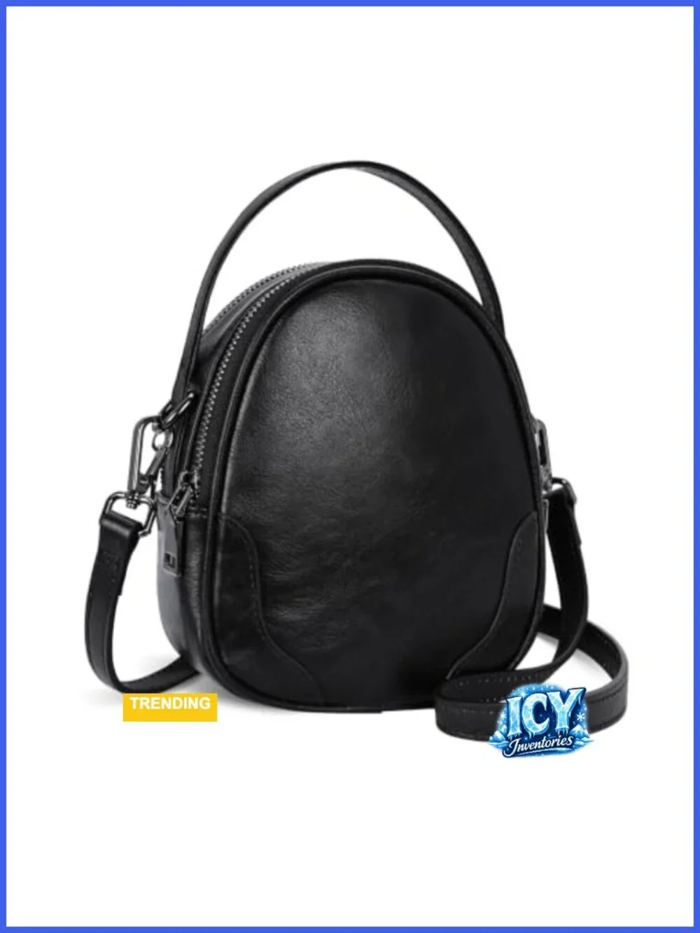 Crossbody Bag for Women Leather Shoulder Purse with Adjustable Straps, Small